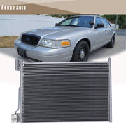 Aluminum AC Condenser Assembly Compatible with 2006-2011 Ford Crown Victoria Lincoln Town Car